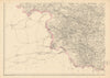 YORKSHIRE SOUTH WEST. Halifax Bradford Leeds Sheffield. WELLER 1863 old map