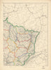FRANCE NORTH EAST. Alsace Lorraine. Rhin Vosges Saone Doubs. JW LOWRY 1863 map