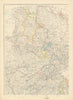 GERMANY NORTH WEST. Hanover Westphalia Oldenburg. Railways. JW LOWRY 1863 map