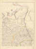 RUSSIA IN EUROPE NE. Perm. Great Russia. JW LOWRY. Dispatch atlas 1863 old map