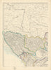 BALKANS NW. Bosnia Servia Serbia Montenegro Albania. ETTLING. Dispatch 1863 map