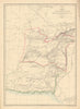 AFGHANISTAN & BELOOCHISTAN. Pakistan. Kabul Karachi Quetta. WELLER 1863 map