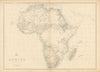 Pre-colonial AFRICA. Mountains of Kong.Circular Zambesi.Tribes. WELLER 1863 map