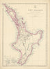 'New Zealand North Island. New Ulster or Eaheinomauwe' provinces DOWER 1863 map