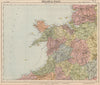 NORTHWEST ENGLAND & NORTH WALES. Lighthouses. LETTS 1889 old antique map chart