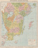 SOUTHERN SWEDEN. Lighthouses & Railways. Malmo Gothenburg. LETTS 1889 old map