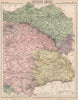 AUSTRIAN EMPIRE.Galizia Eastern Hungary Transylvania Galicia. LETTS 1889 map