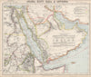 ARABIA Deba/Dubai Abothubi/Abu Dhabi Katar/Qatar Hejaz Oman. LETTS 1889 map
