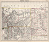 ROCKY MOUNTAINS. Montana Wyoming. Dakota Territory. LETTS 1889 old antique map