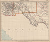 SOUTHERN ARIZONA NEW MEXICO. El Paso Tucson Las Cruces Railroads. LETTS 1889 map