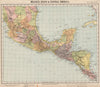 SOUTHERN MEXICO & CENTRAL AMERICA. Lighthouses. Key West Yucatan. LETTS 1889 map