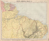 NORTH BRAZIL & GUYANAS. Lighthouses. Graopara Surinam Natal. LETTS 1889 map