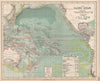 PACIFIC OCEAN currents British French German US Spanish colonies. LETTS 1889 map