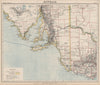 SOUTH AUSTRALIA Victoria NSW. Adelaide. Railways. Wine country. LETTS 1889 map