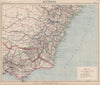 VICTORIA NEW SOUTH WALES Sydney. Railways telegraphs. Australia. LETTS 1889 map