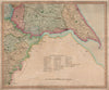 Antique county map of South-east Yorkshire by Henry Teesdale 1831 old