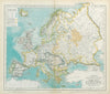 EUROPE Political map with Russian borders in 1462, 1689 & 1878. LETTS 1883
