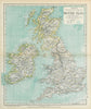 BRITISH ISLES. United Kingdom. Ireland. Counties towns rivers. LETTS 1883 map