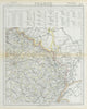 NE FRANCE w/o Alsace Lorraine. Champagne Picardy Burgundy Nord.LETTS 1883 map