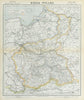 POLAND POLSKA Kielce Warsaw Radom Plock Lomza Lublin Kalisz. LETTS 1883 map