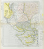 NW INDIA & S PAKISTAN. Sindh Gujarat Karachi Hyderabad. Railways. LETTS 1883 map