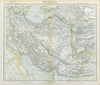 PERSIA IRAN. Ottoman Iraq. Caspian Sea. Afghanistan. LETTS 1883 old map