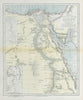 EGYPT. Nile valley. Suez Canal. Red Sea. 'Sherm'/Sharm el-Sheikh. LETTS 1883 map