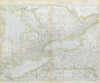 GREAT LAKES. Lake Huron, Erie & Ontario Lighthouses. Railways. LETTS 1883 map