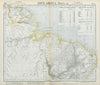 NORTH BRAZIL & GUYANAS. Lighthouses. Graopara Surinam Natal. LETTS 1883 map