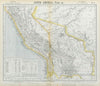 BOLIVIA & PERU Amazonas Chile. Lighthouses British Consuls. LETTS 1883 old map