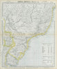 SOUTH BRAZIL URUGUAY. Lighthouses. Bahia Minas Gerais Sao Paolo. LETTS 1883 map