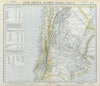 SOUTH AMERICA. Chile Argentina. Lighthouses British Consuls. LETTS 1883 map