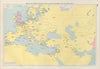 British & American Diplomatic Representation Europe Middle East Maghreb 1952 map