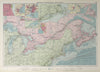 US Canada Atlantic & Great Lakes ports sea chart. Lighthouses &c LARGE 1927 map