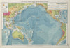 Pacific Ocean. Cables & Wireless Stations. Shipping routes 1927 old map