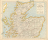 SCOTLAND NORTH. Highlands & islands. Counties. LETTS 1883 old antique map