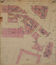 GOAD MAP.SW1.The Mall Trafalgar Sq Cockspur St Pall Mall Carlton House Ter 1948