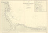 Normandy coast Omaha Gold D-Day beaches ADMIRALTY sea chart 1894 (1955) map