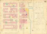 Sanborn NYC #79 Manhattan Midtown East Tudor City Turtle Bay UN 1899 old map