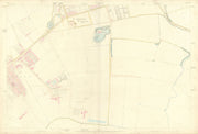 City of York #10 Layerthorpe Tang Hall Estate Heworth. Ordnance Survey 1852 map