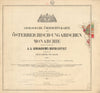 Austria-Hungary Geological map #1 Title sheet. Cheb Bohemia Czechia 65x72cm 1874