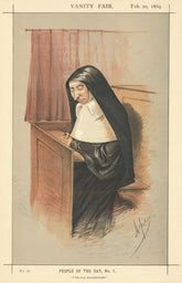 VANITY FAIR SPY CARTOON Mary Ann Starr 'I felt very uncomfortable' Clergy 1869