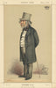 VANITY FAIR SPY CARTOON Richard Monckton Milnes 'The cool of the evening' 1870