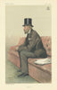 VANITY FAIR SPY CARTOON Ivor Bertie Guest, 1st Baron Wimborne 'Tennis' 1882