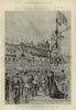 The Duke & Duchess of Cornwall landing at Quebec 1901 old antique print