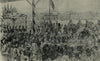 The Duke of Cornwall reviewing the troops at Toronto, Canada. Artillery 1901