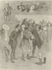 Sandown Park's Great Meeting. Eclipse Stakes. Humorous Side. Surrey 1910 print