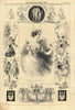 Marie Taglioni. Ballet. Ballerina. Sweden/Italy 1845 old antique print picture