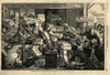 Gloucester break-of-gauge. Passengers & luggage changing platforms 1846 print