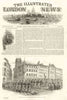 Sonderbund War. Switzerland - The Federal troops entering Fribourg 1847 print